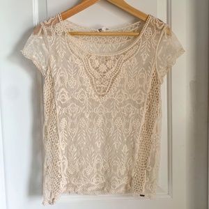Boho/Bohemian Lace and Crochet Top
